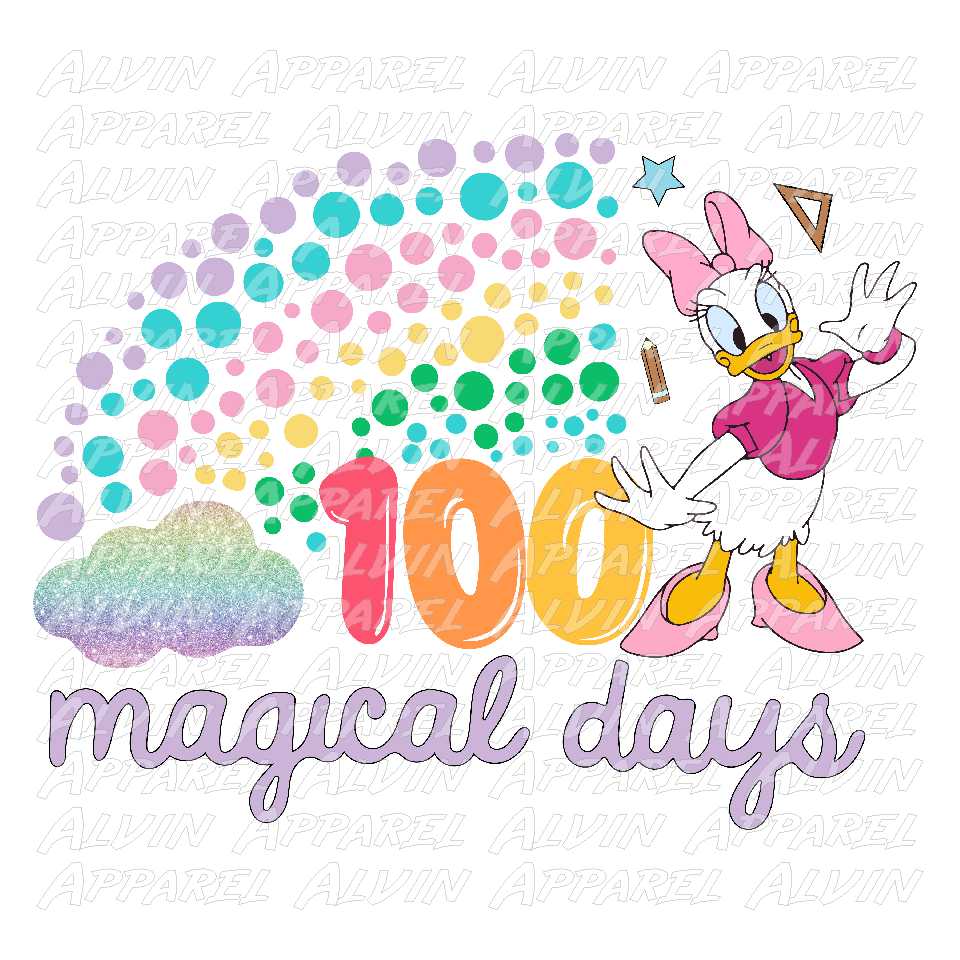 100 Days Daisy Rainbow