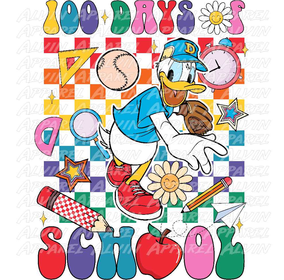 100 Days Donald Baseball