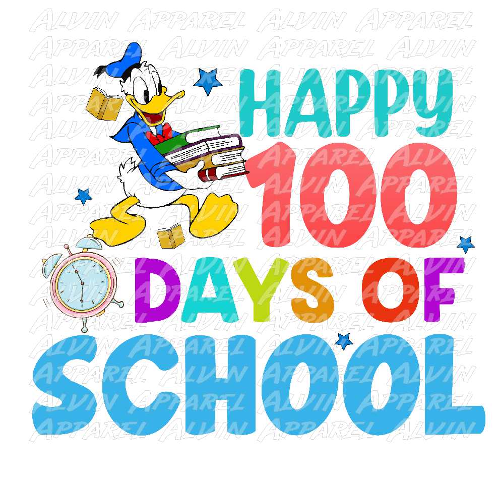 100 Days Donald Clock