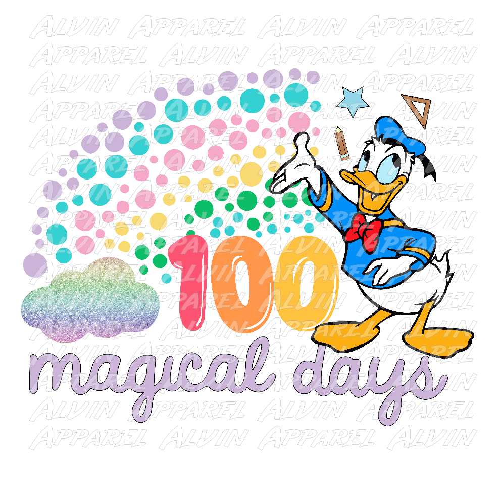 100 Days Donald Rainbow