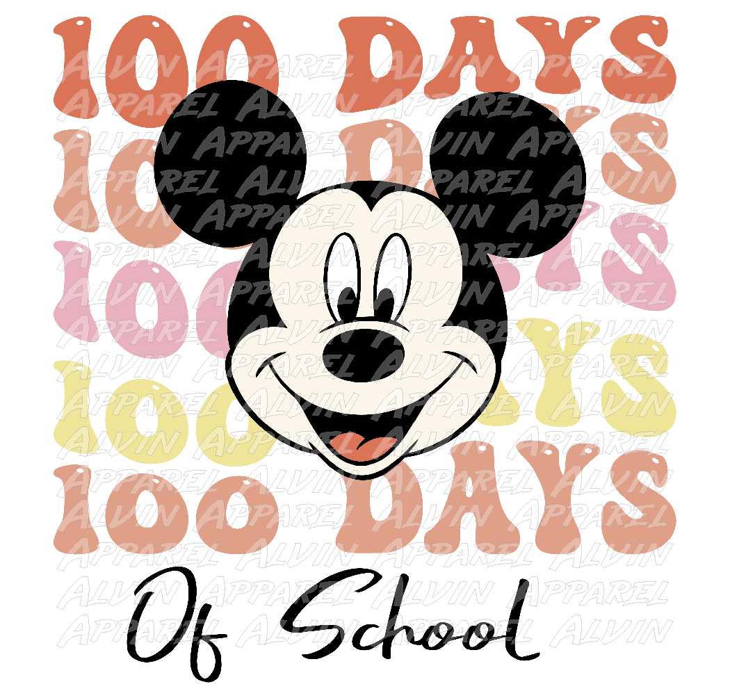 100 Days Mickey Face