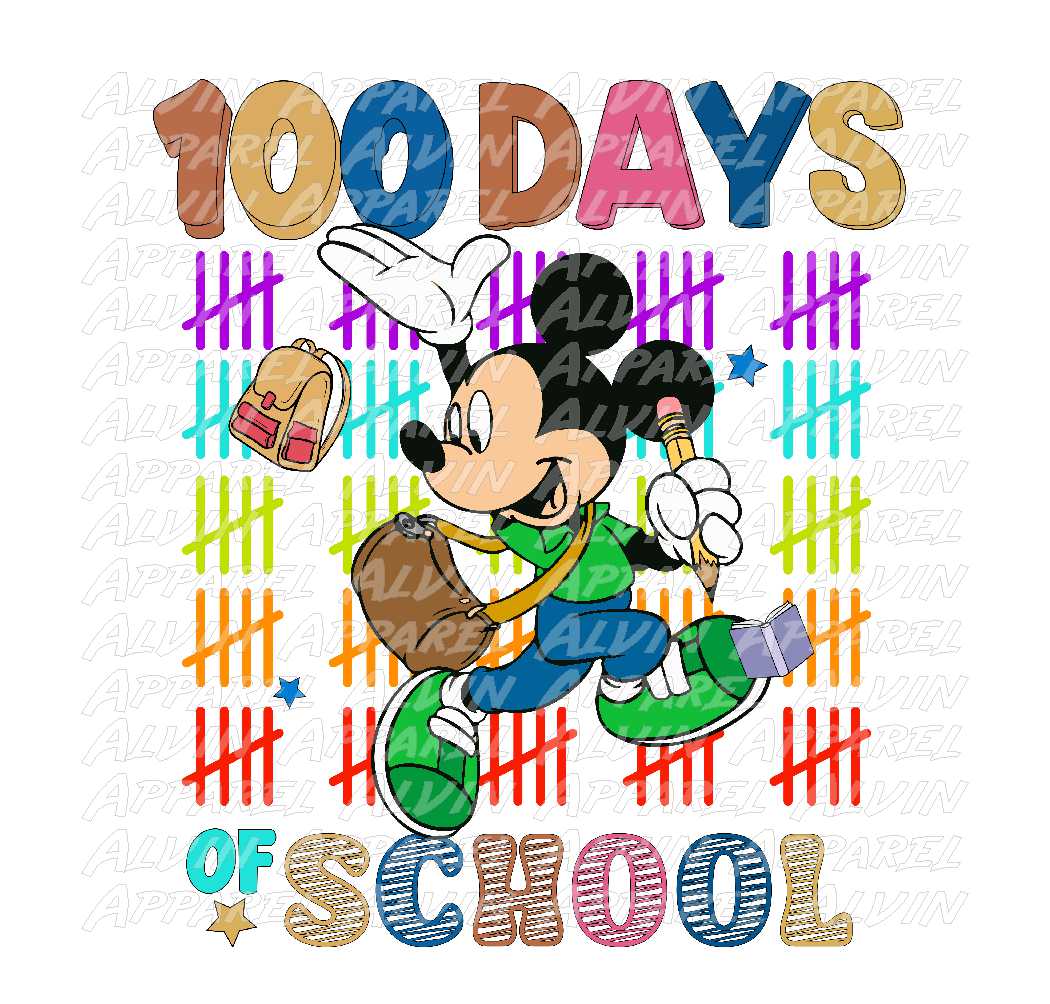 100 Days Mickey Pencil