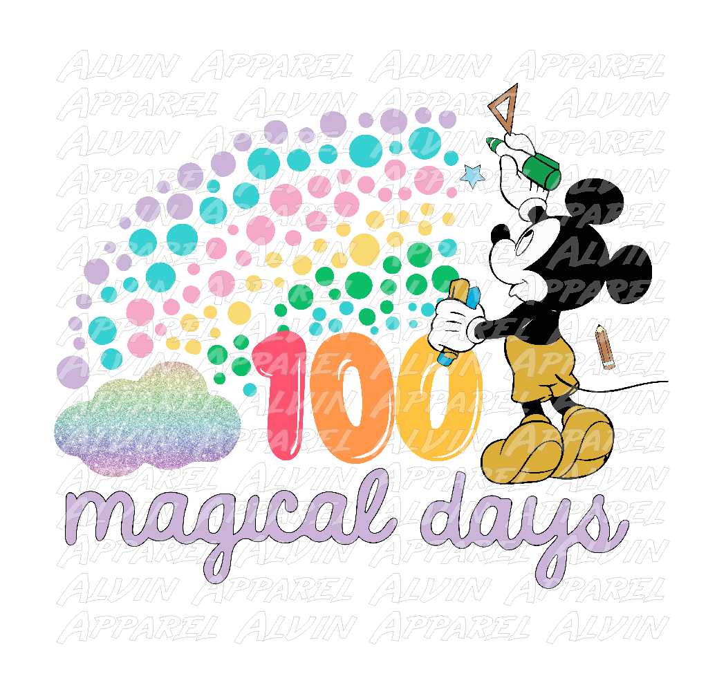 100 Days Mickey Rainbow