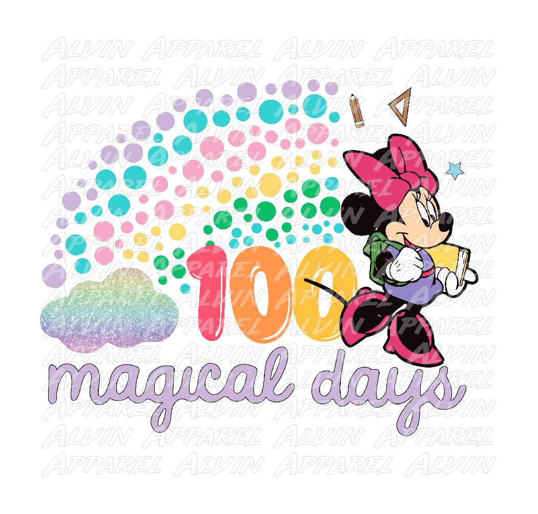 100 Days Minnie Rainbow