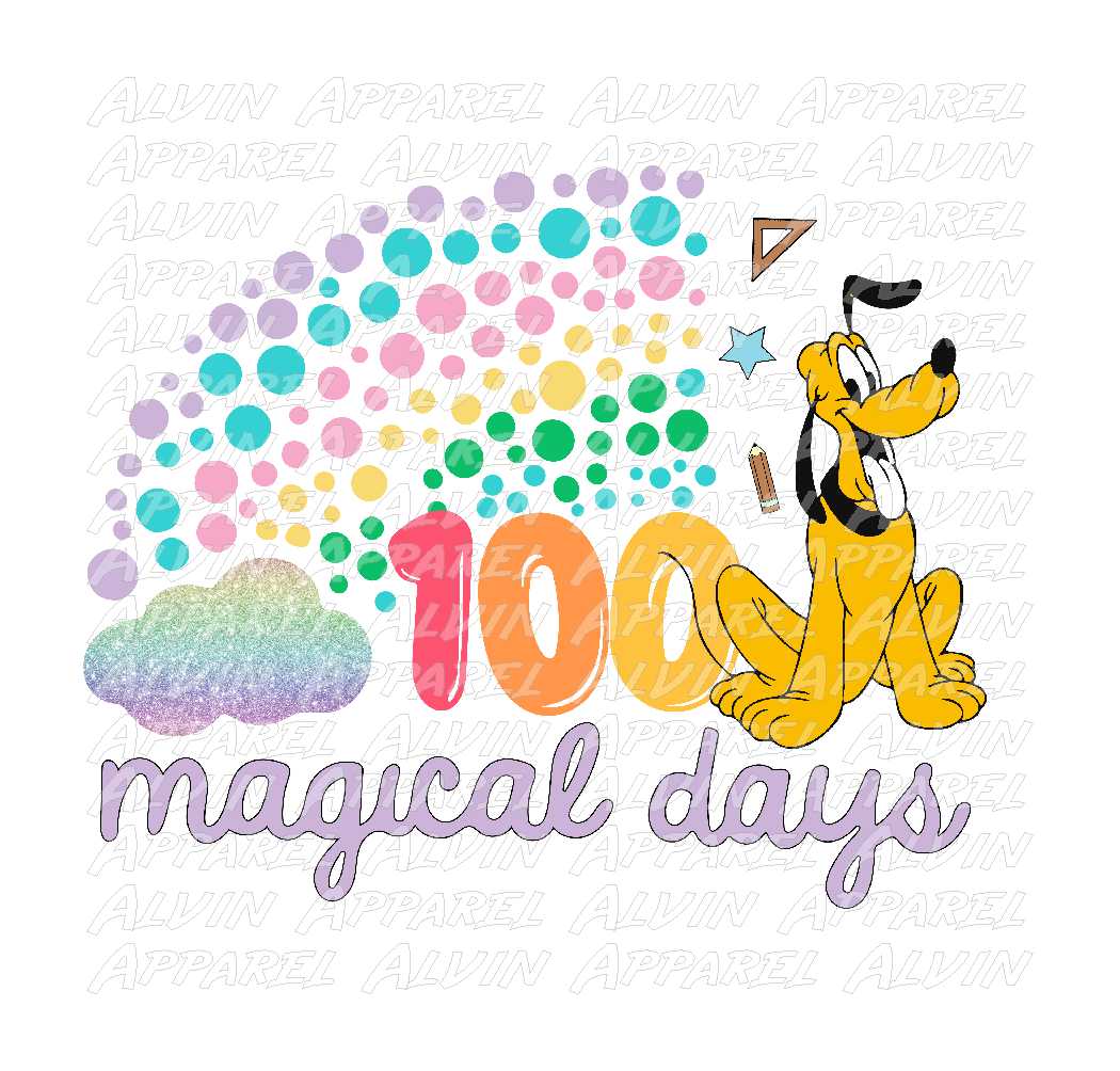 100 Days Pluto Rainbow