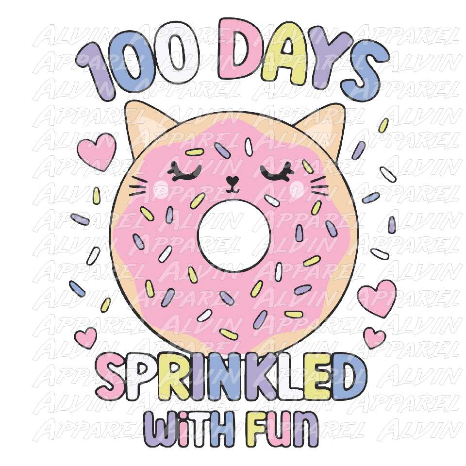 100 Days Cat Donut