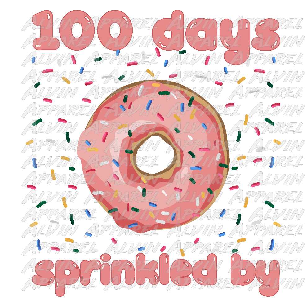 100 Days Pink Donut
