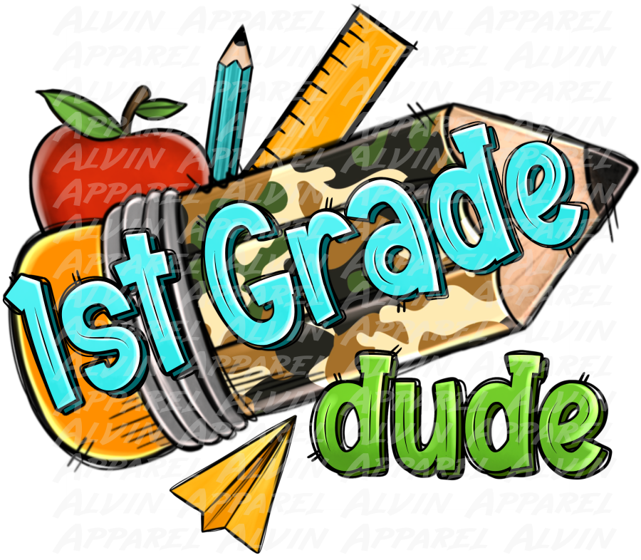 Grade Level Ruler Apple Pencil Dude
