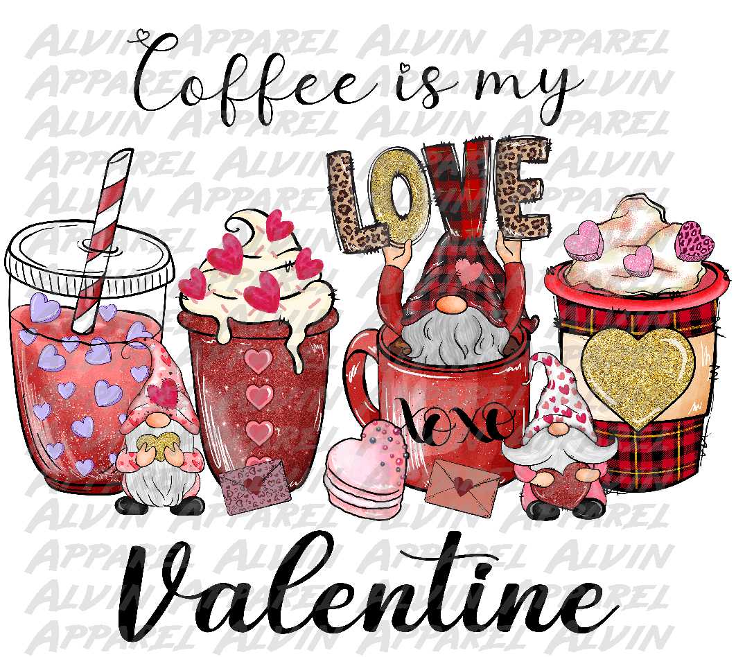 Coffee is My Love Language 4 Cups Leopard Balloon