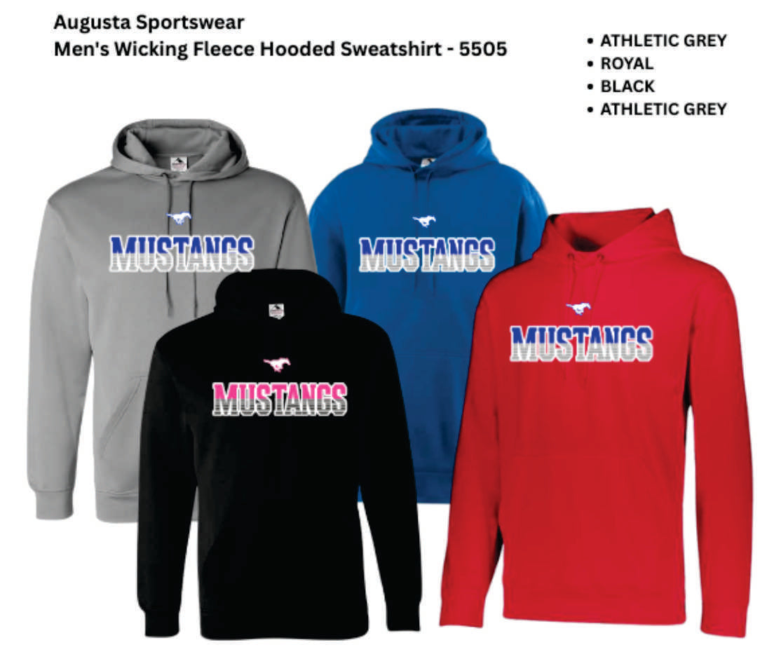 Mustangs w/ tiny Horse– Dry Fit Hoodie
