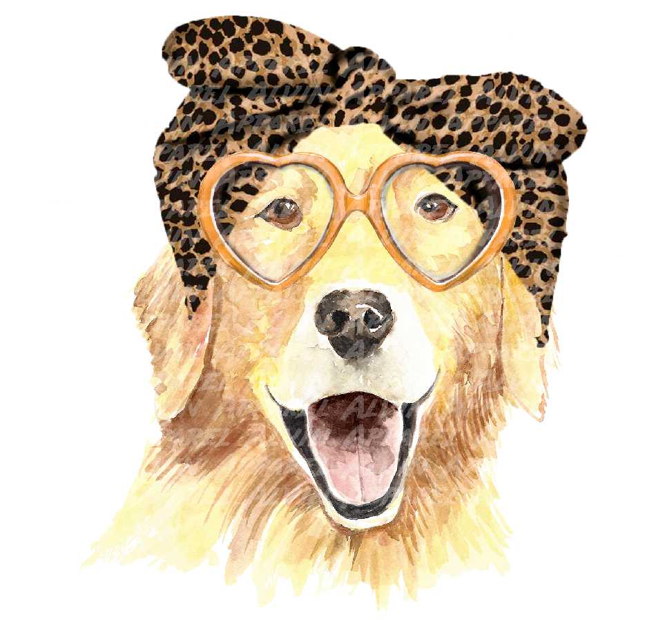 Golden Retriever Leopard Bandana