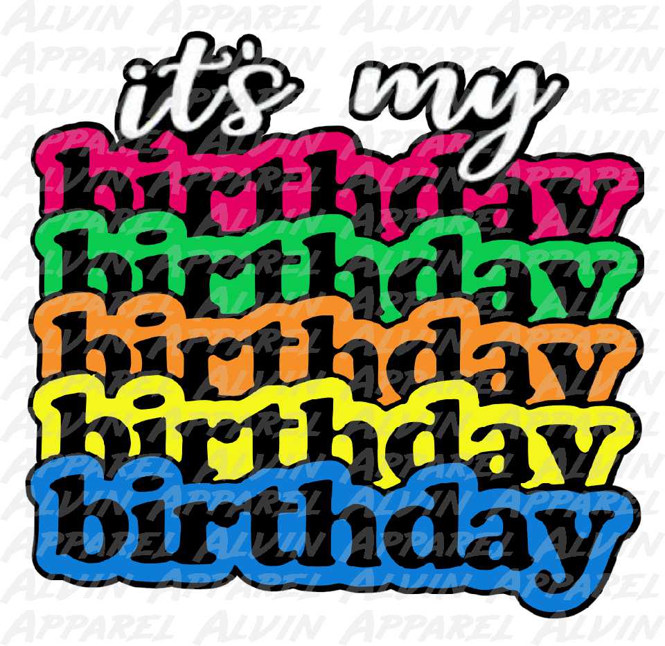 It's my birthday bubbled