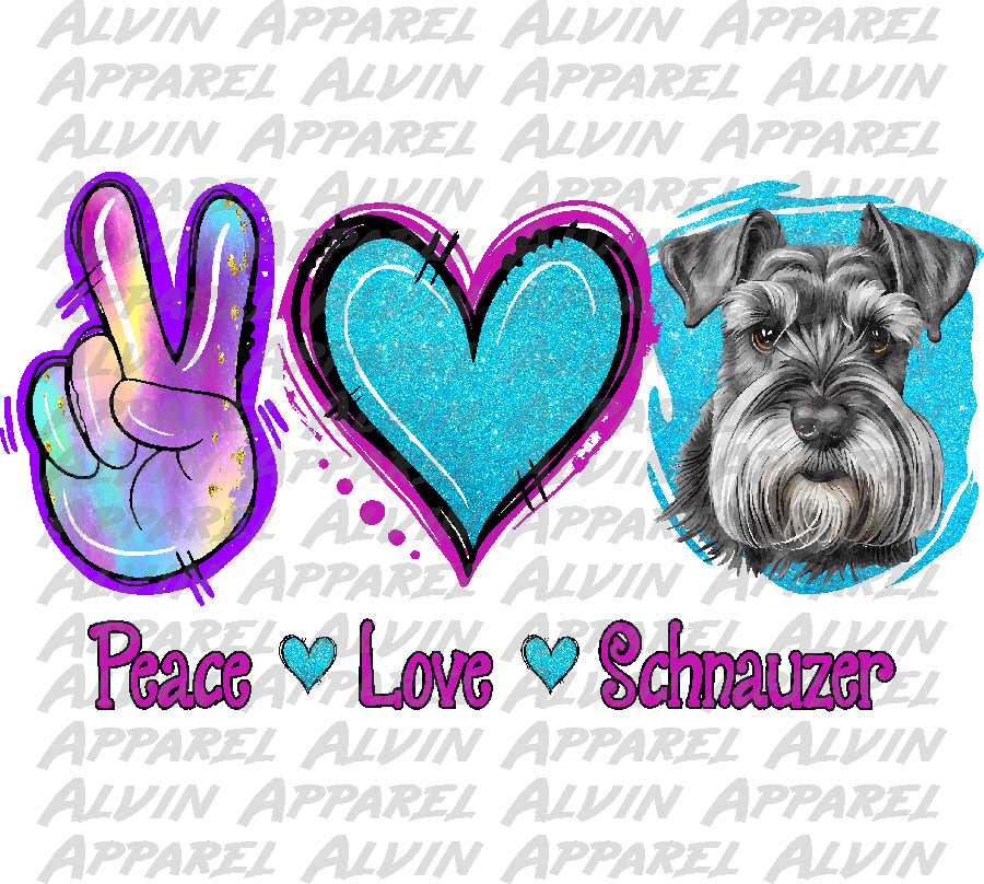 Peace Love Schnauzer