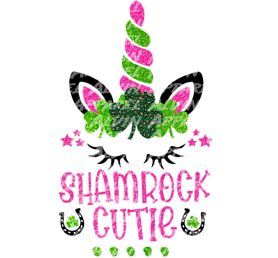 Unicorn Shamrock Cutie St Patrick's Day