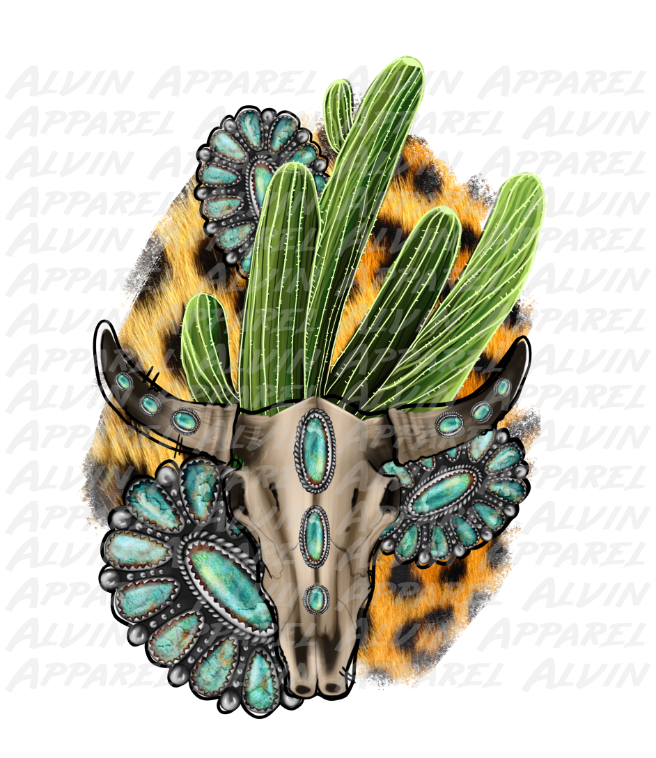 Skull Leopard Cactus Gems