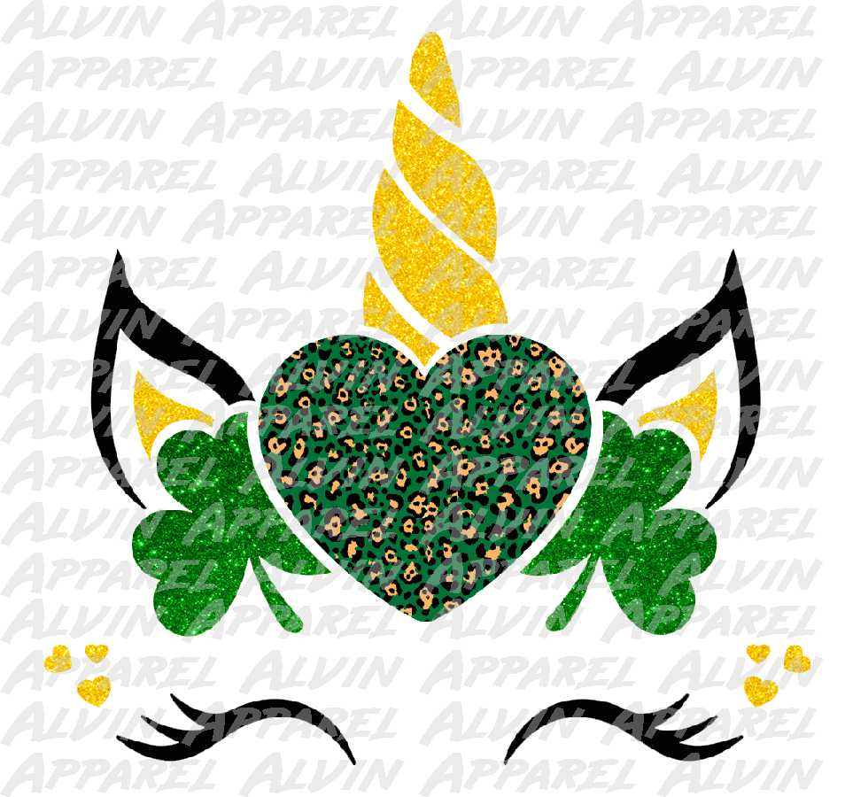 Unicorn Gold Ears St Patrick's Day