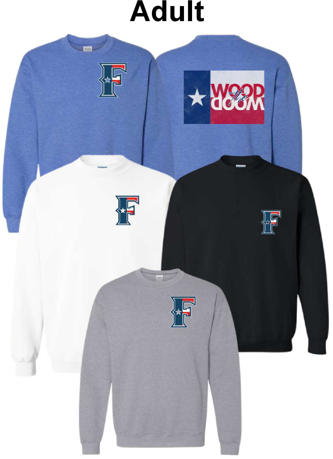 Texas Flag Logo Crewneck Sweatshirt