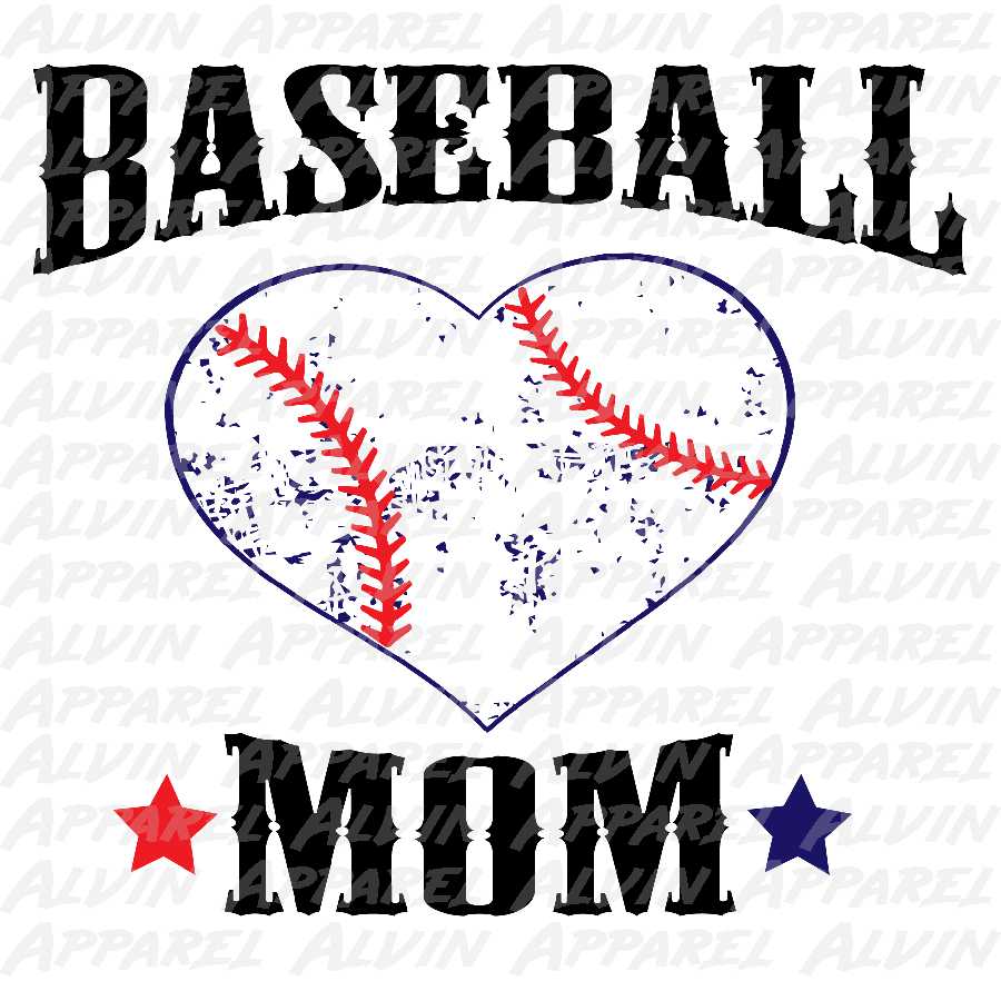 Baseball Mom Heart