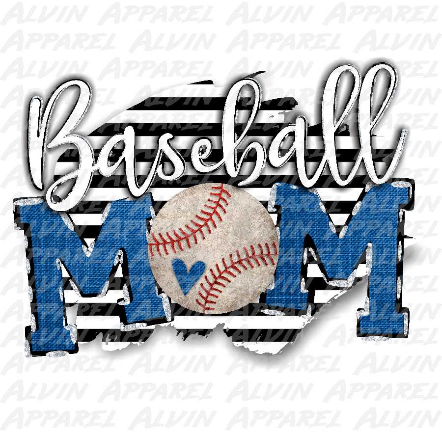 Baseball Mom Stripes