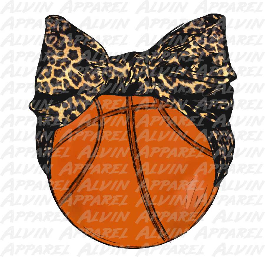 Basketball Leopard Bow