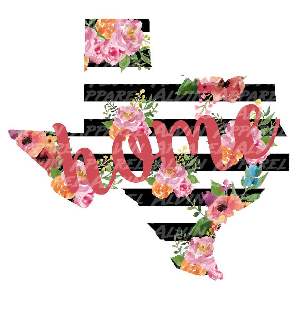 Home TX Striped Floral