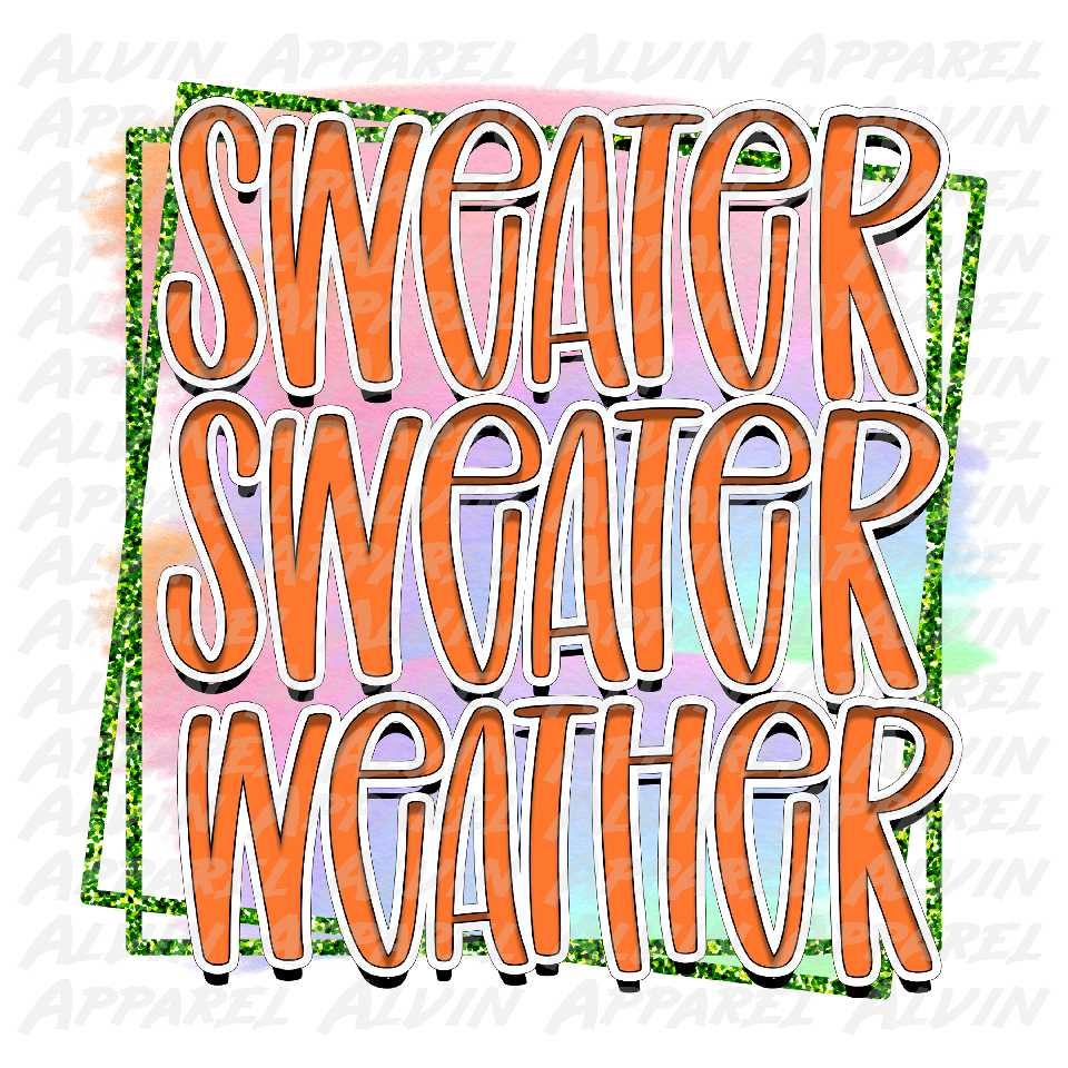 Sweater weather 3 Transfer
