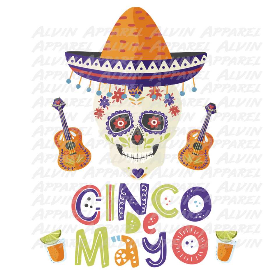 Cinco de Mayo Skull 2 Shots