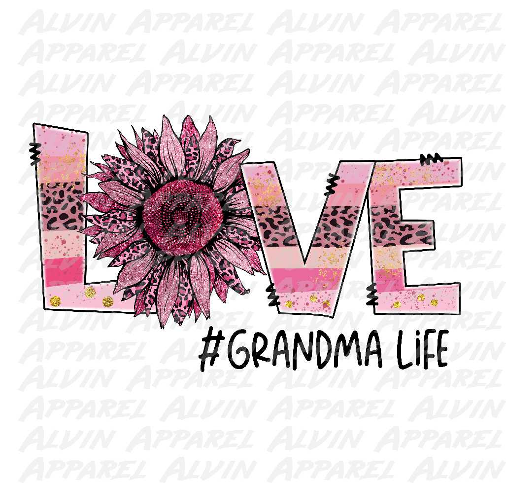 LOVE Grandma life sunflower