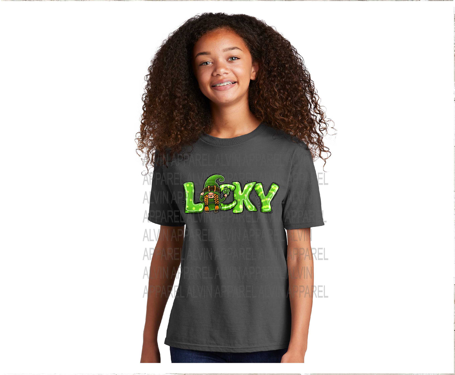 Lucky Gnome Girl St Patrick's Day