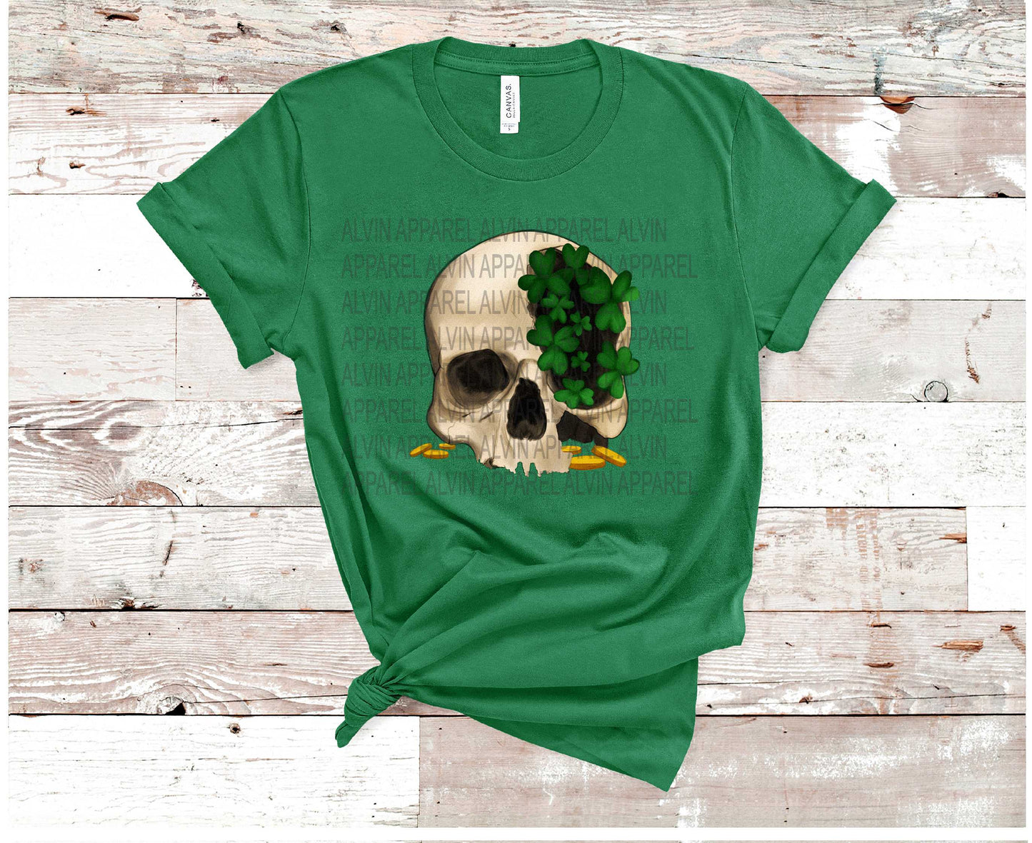 Skull Shamrock St Patrick's Day