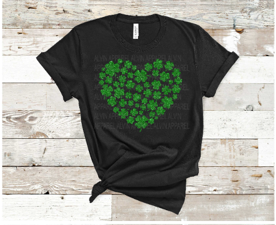 Heart Clover Shamrock St Patrick's Day