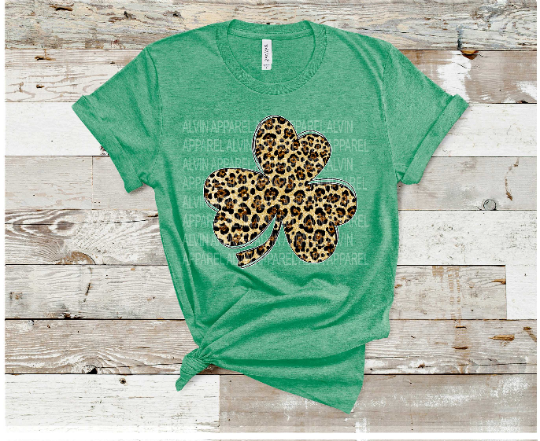 Cheetah Clover Shamrock St Patrick's Day