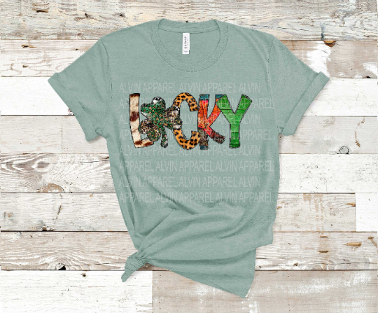 Lucky Cowhide Leopard Western St Patrick's Day