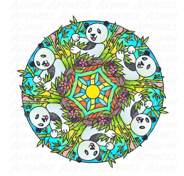 Panda Mandala Transfer
