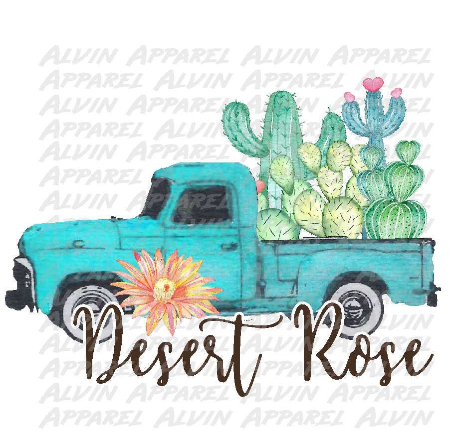 Desert Rose Blue Truck Transfer