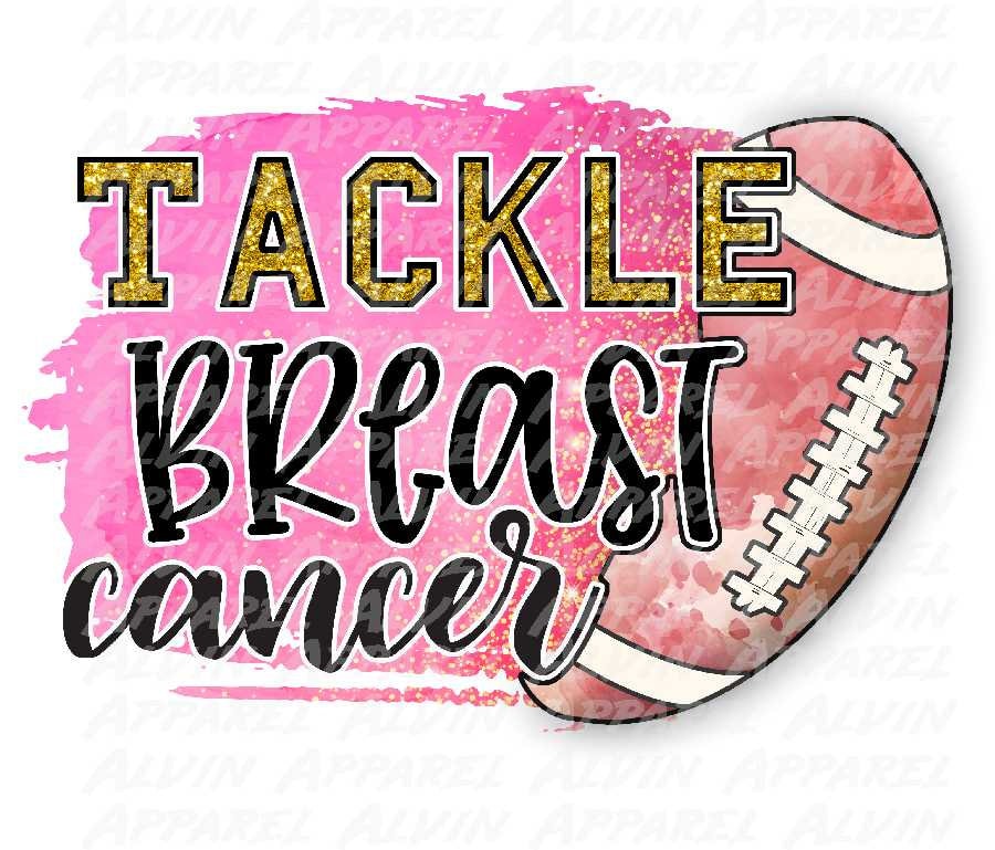 Tackle Breast Cancer Football Pink Transfer