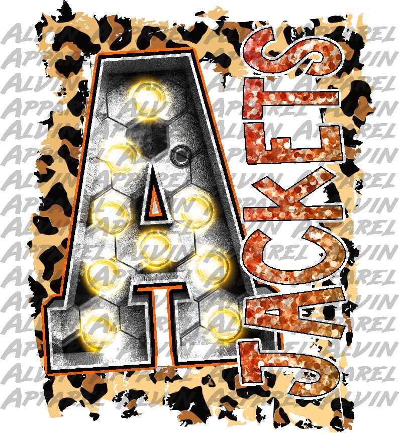 Soccer Jackets with Leopard Marquee