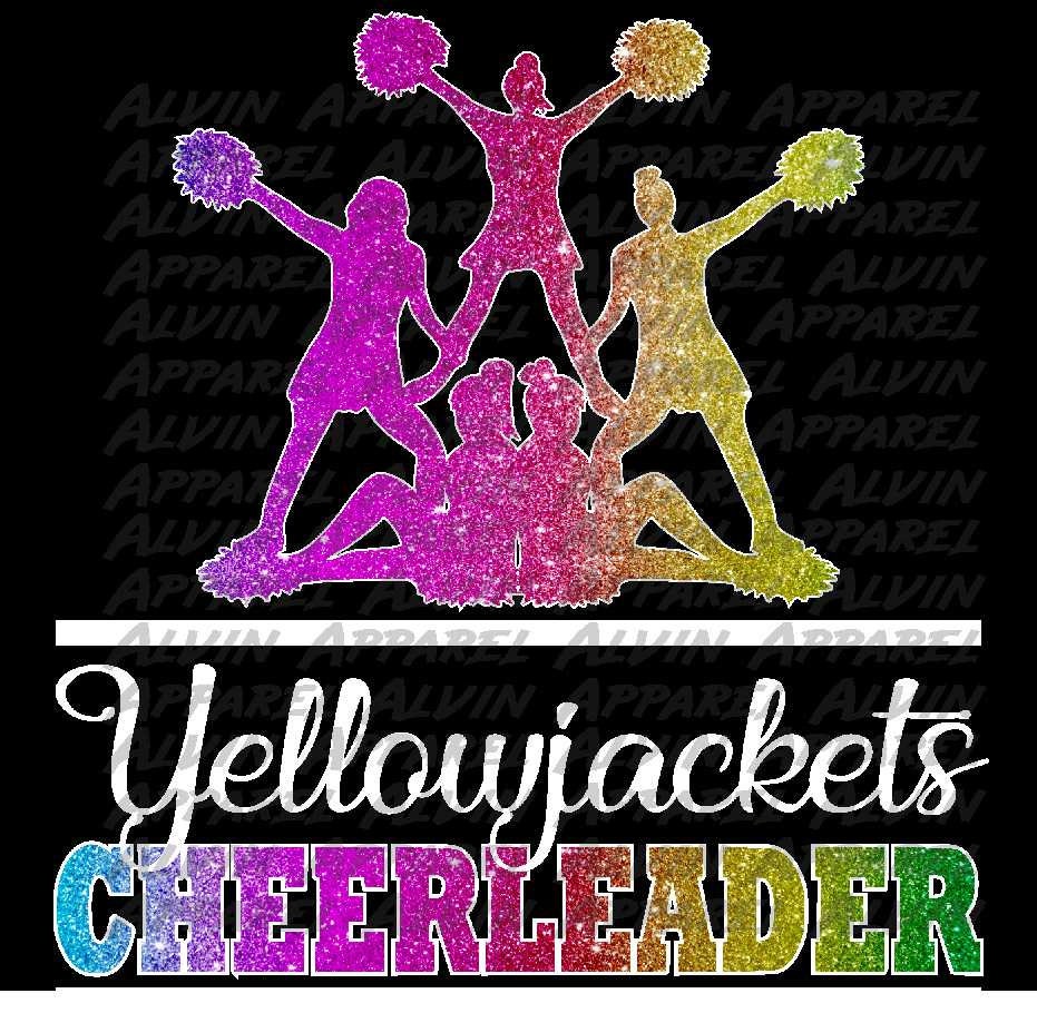 Multi Color Cheerleader Alvin Yellowjackets