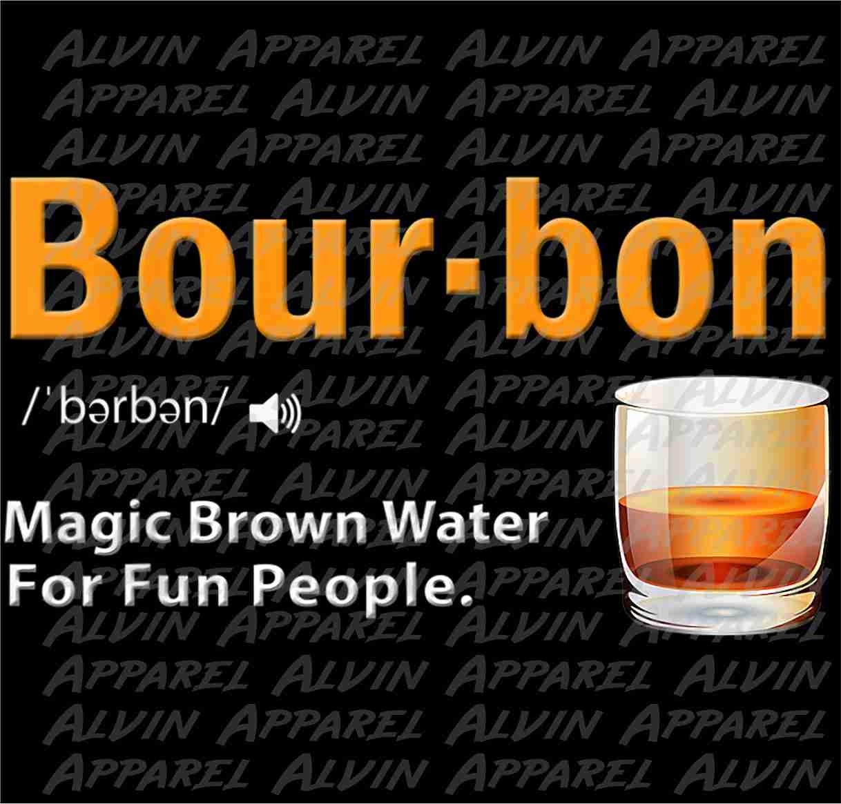 Bourbon magic brown water Transfer