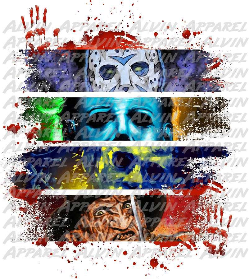 Horror brushstrokes splatter Transfer