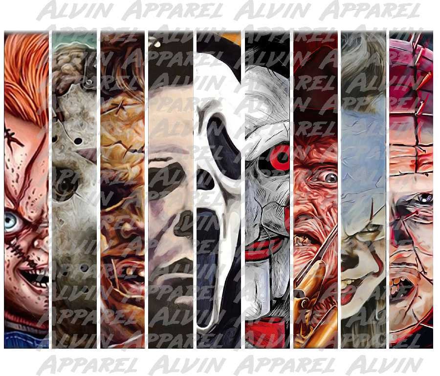 Halloween Horror brushstrokes Transfer