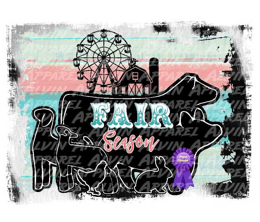 Fair Season Barnwood All Animals Transfer