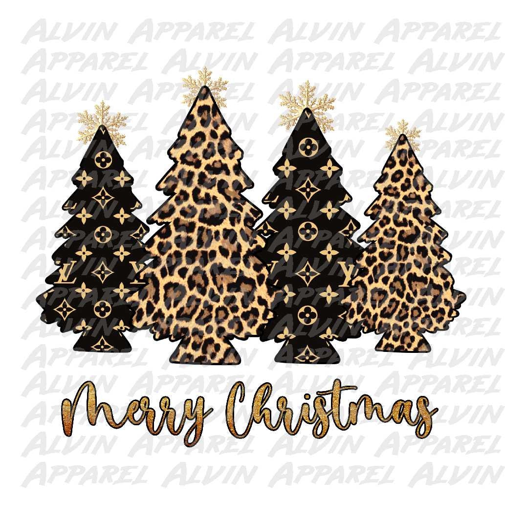 Leopard Inspired 4 Trees Transfer