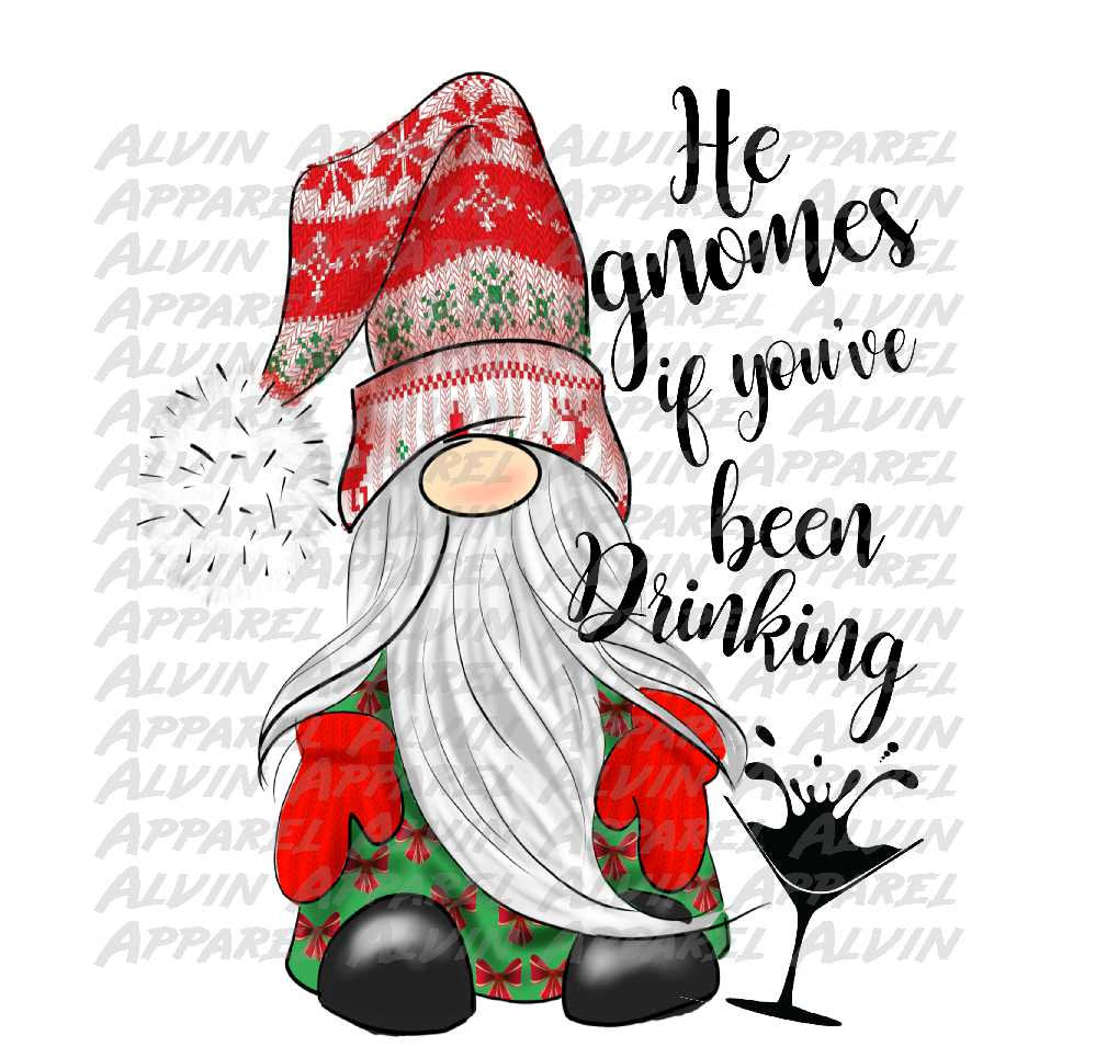 He Gnomes if You've Been Drinking Transfer