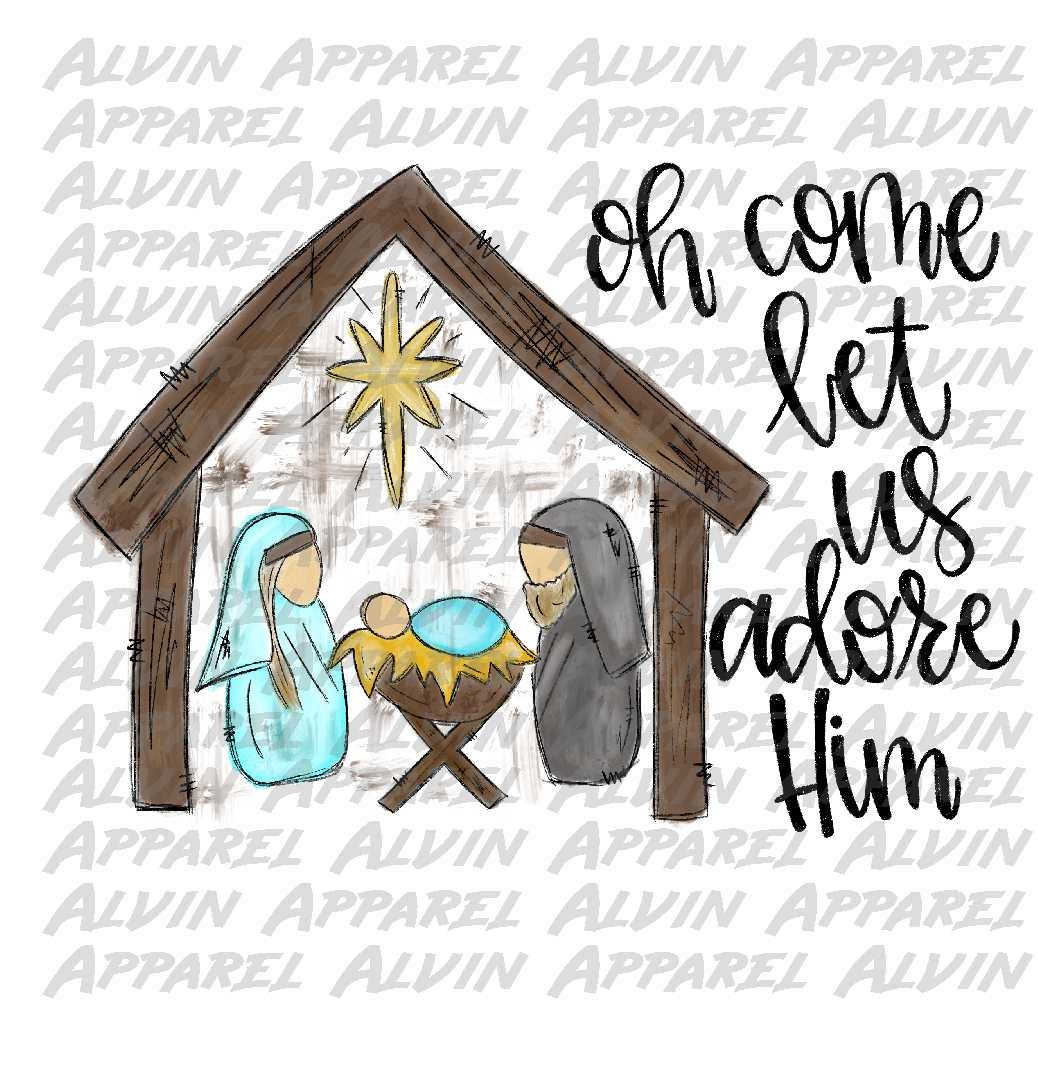 Oh Come Let Us Adore Him Transfer