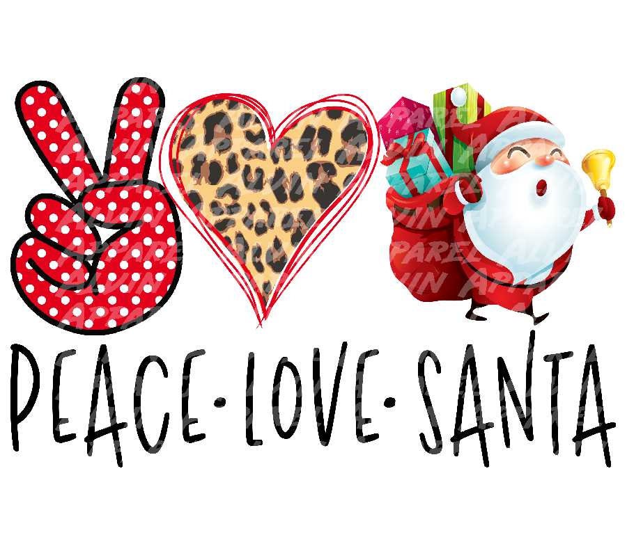 Peace Love Santa Transfer