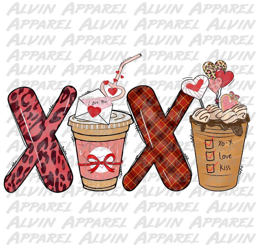 X Latte X Latte Red Leopard XOXO