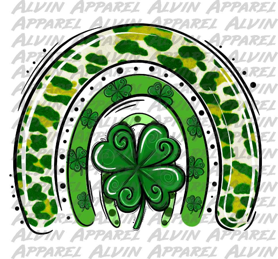 Rainbow Clover Shamrock St Patrick's Day
