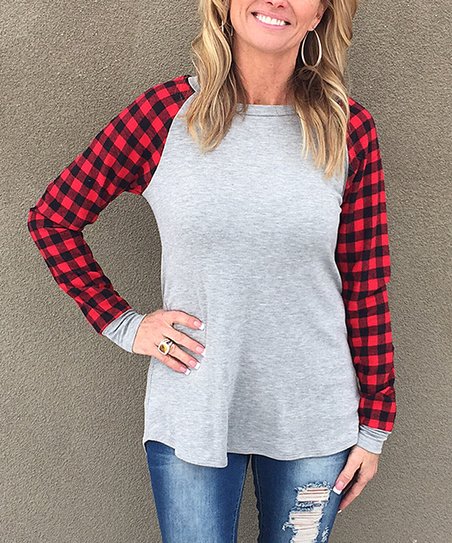 Buffalo Plaid - Baseball Tee