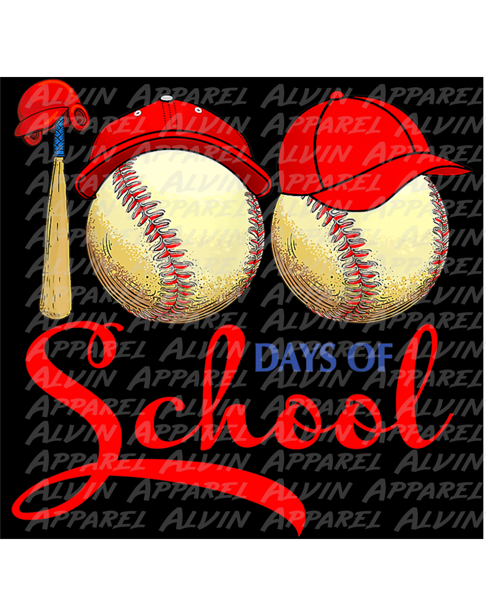 100 Day Baseball Wooden Bat and Balls